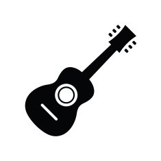 Vector Acoustic Guitar Icon