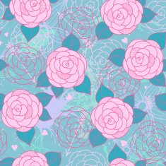 Seamless pattern with roses N25