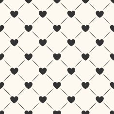 Seamless geometric pattern with hearts Vector illustration N3