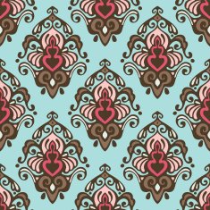 Damask vector seamless flourish
