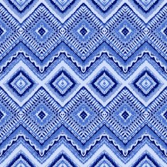 Hand drawn painted seamless blue pattern Vector illustration N2