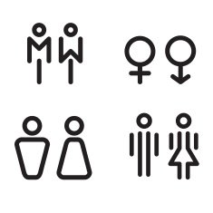 toilet icon great for any use Vector illustration symbol