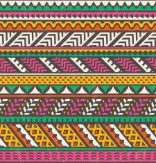 Colorful ethnic print Vector seamless background
