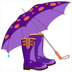 colored umbrella isolated on white background N2