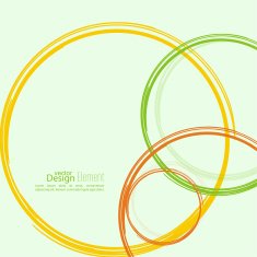 Abstract background with colored circles