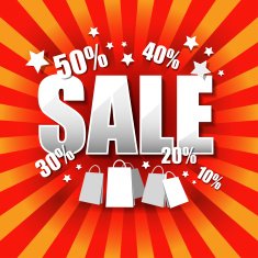 Sale poster with percent discount N5