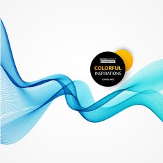 Smooth wave stream line abstract header layout Vector illustration N14