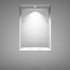 Gray niche for presentations N5