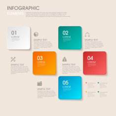 modern vector abstract step lable infographic elements N30