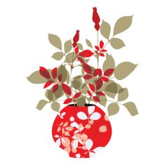Rosebuds in a beautiful vase
