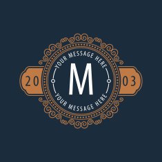 premium monogram Flourishes calligraphic logo template elegant l N8