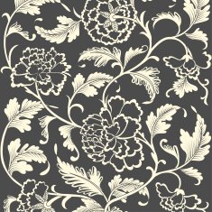 Ornamental colored antique floral pattern N6