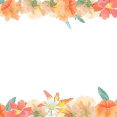 Watercolor greeting card with lily invitation or wedding birthday and