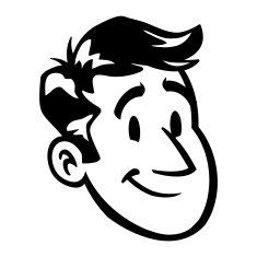 cartoon smiling man N47