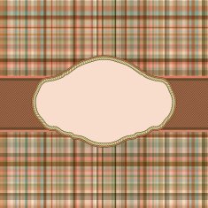Wallace tartan vintage card background EPS 8