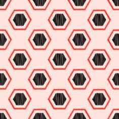 seamless hexagonal pattern