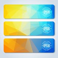 Abstract vector header banners N99