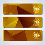 Abstract vector header banners N100