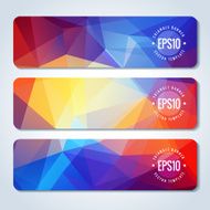 Abstract vector header banners N103