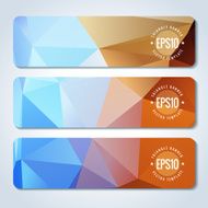 Abstract vector header banners N105