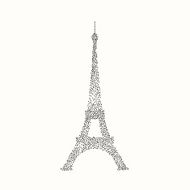 Eiffel tower isolated