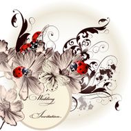 floral Invitation card N11