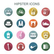 hipster long shadow icons N2