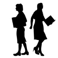 Vector women silhouette N44