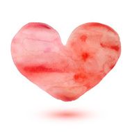 Watercolor heart N13