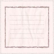 Handdrawn frame with antique curls on a paper