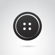 Button icon isolated on white background