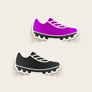 realistic design element sneakers N83