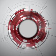 Abstract Modern technology circles vector background N22