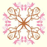 Bird and heart decoration