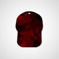 Abstract illustration on peaked cap N152