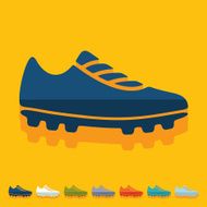 Flat design sneakers N36
