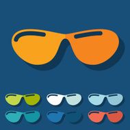 Flat design sunglasses N36