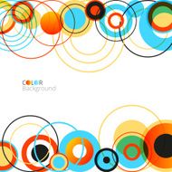Abstract Colorful Design Circles Background N2