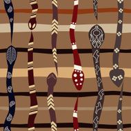 Seamless texture with snakes