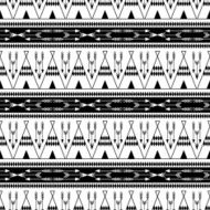 Striped tee pee monochrome native american summer tent pattern