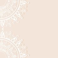 Wedding invitation or greeting card design with lace pattern ornamental N2