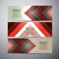 Vector banners set background N8