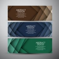 Vector banners set background N9