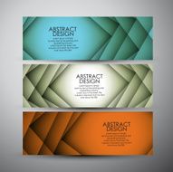 Vector banners set background N10