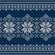 Winter Holiday sweater design on the wool knitted texture Seaml