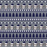 Cute background for winter holidays with cartoon monkeys