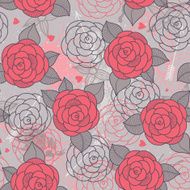 Seamless pattern with roses N28