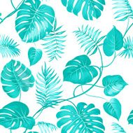 Topical palm leaves N8