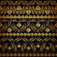 Horizontal elements decoration vector N12