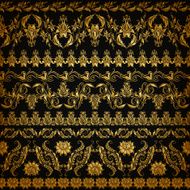 Horizontal elements decoration vector N13